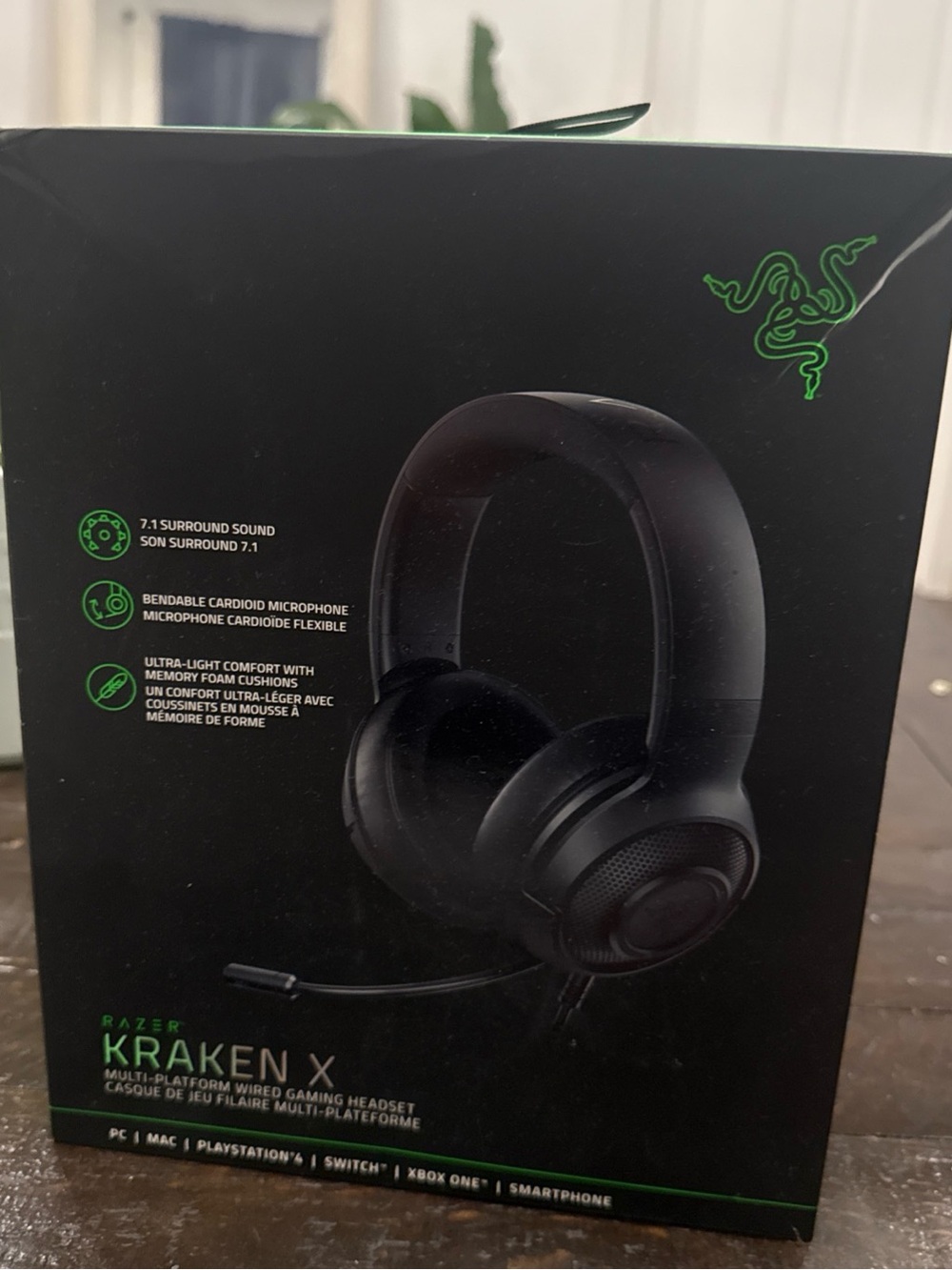 Razer Kraken X Wired Gaming Headset - Black with Green Accents